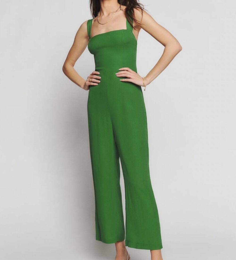 Reformation Alva Jumpsuit European Summer Resort Coastal Vacation Minimalist 8